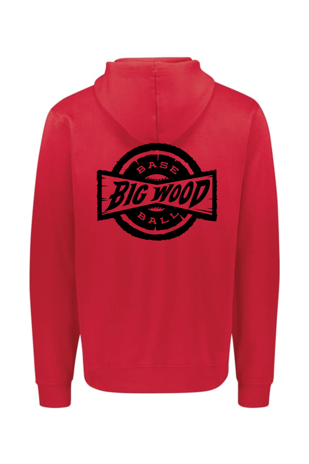 Big Wood Black Stamp Athletic Fit Hoodie