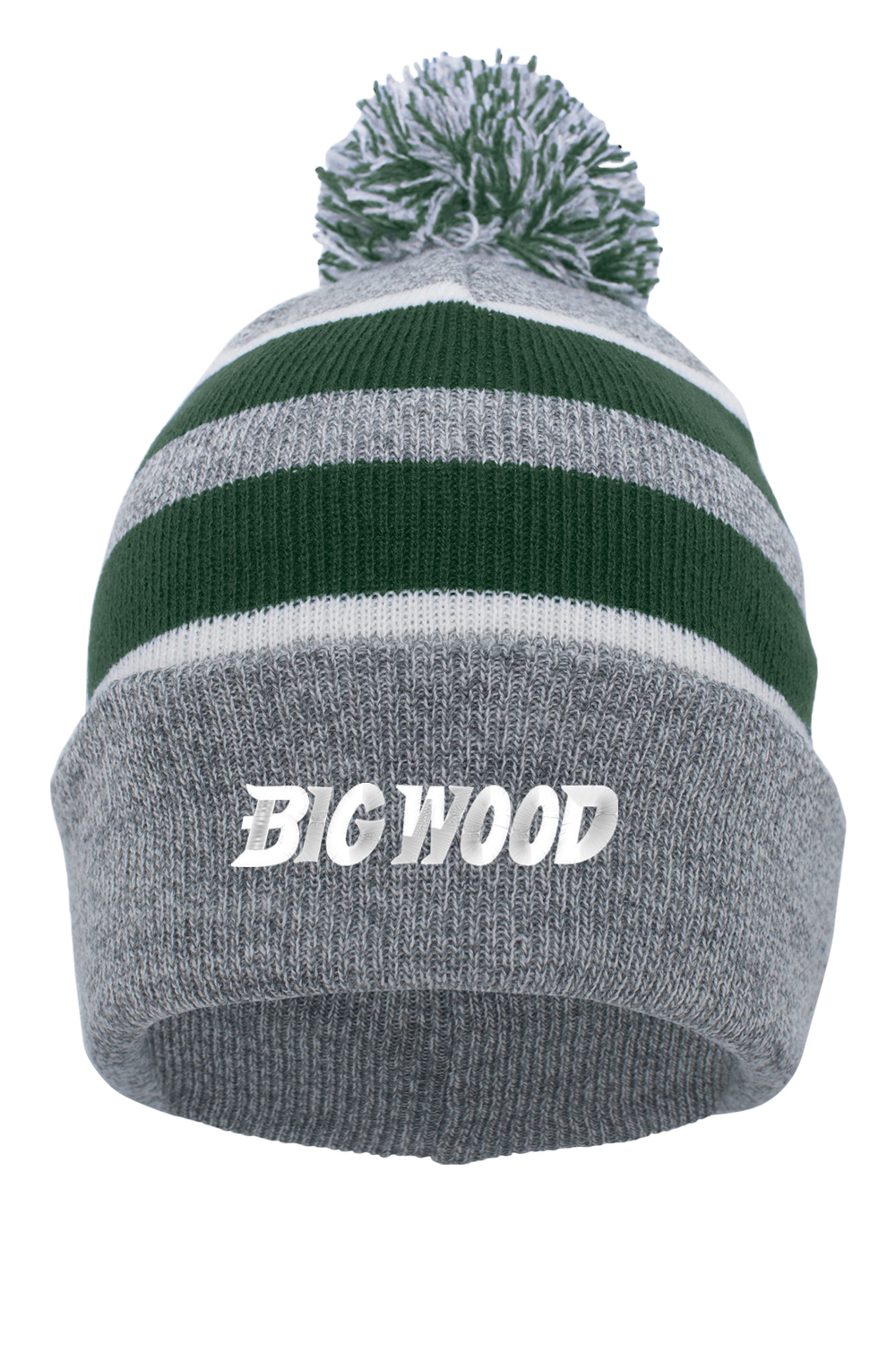 Big Wood Fold-Over Pom-Pom Beanie