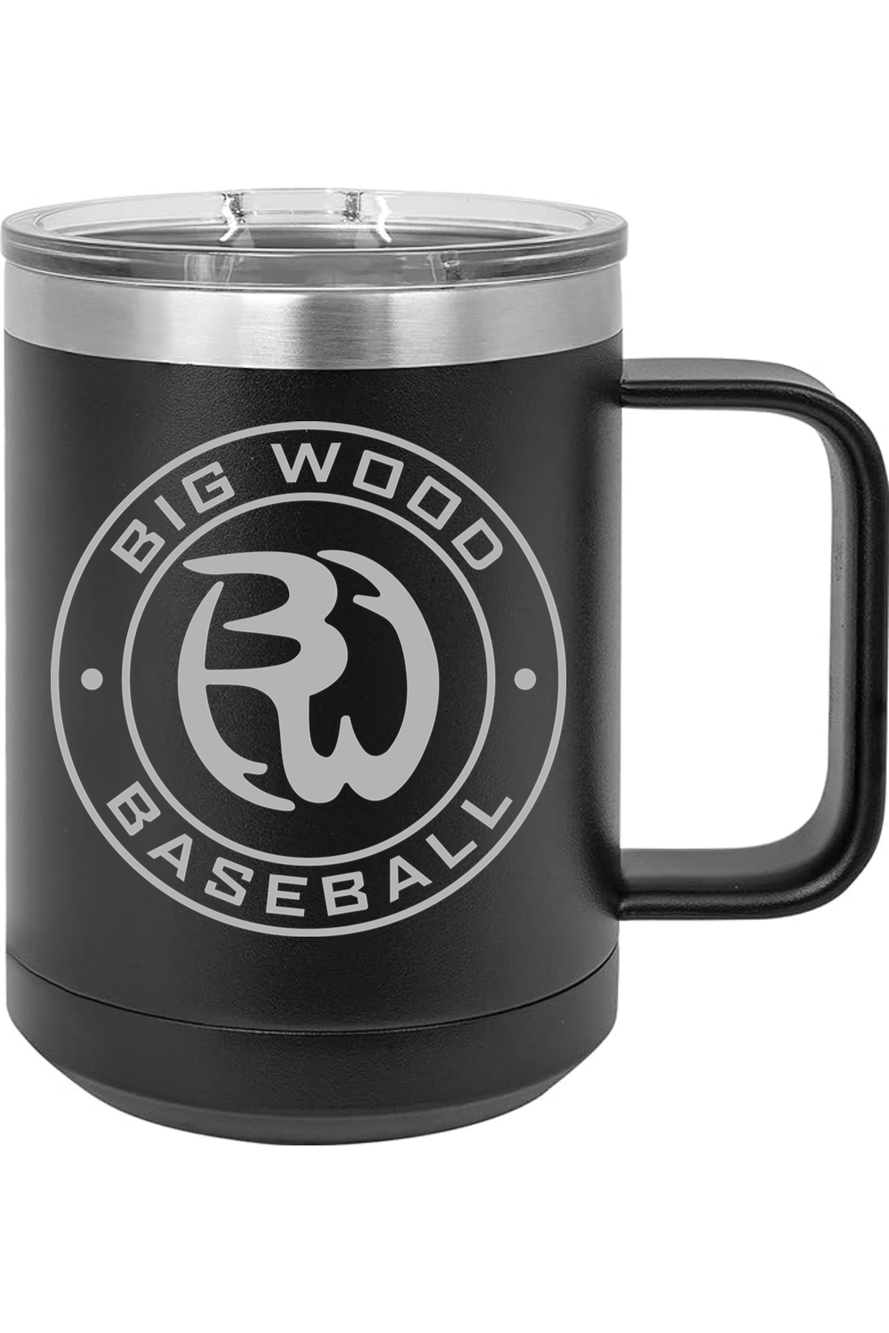 Big Wood Outdoor Stamp Insulated Coffee Mug with Slider Lid