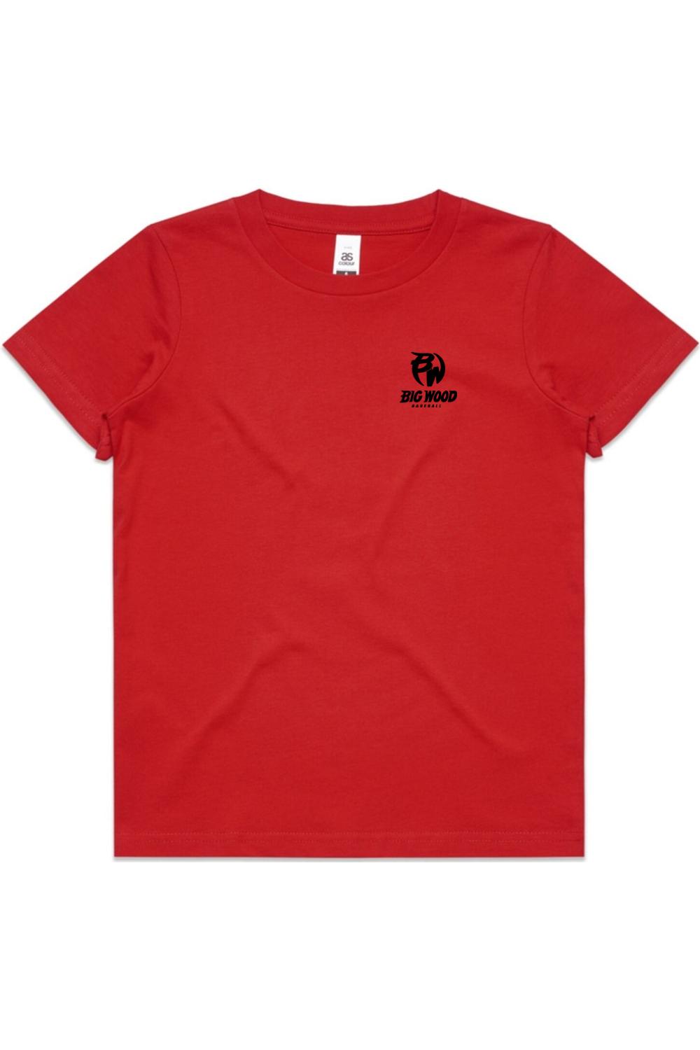 Youth - Big Wood Outlined Mascot Tee