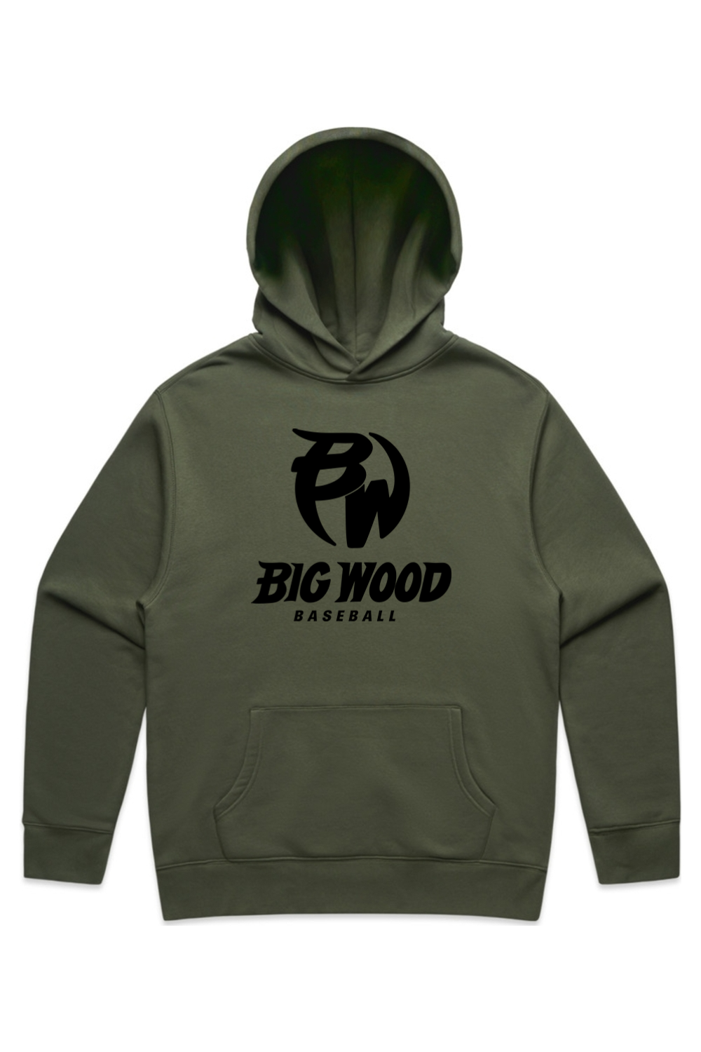 Big Wood Baseball Relaxed Fit Hoodie