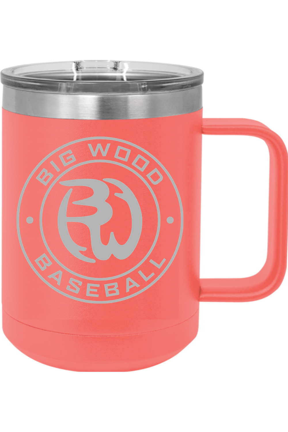 Big Wood Outdoor Stamp Insulated Coffee Mug with Slider Lid