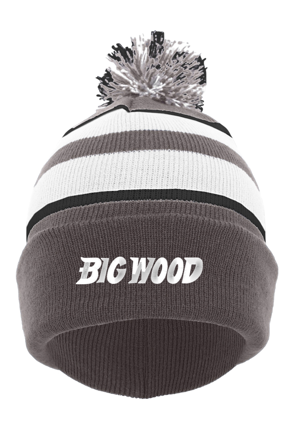 Big Wood Fold-Over Pom-Pom Beanie