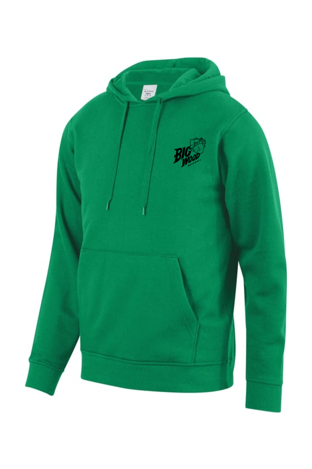 Big Wood Home Plate Mascot Athletic Fit Hoodie