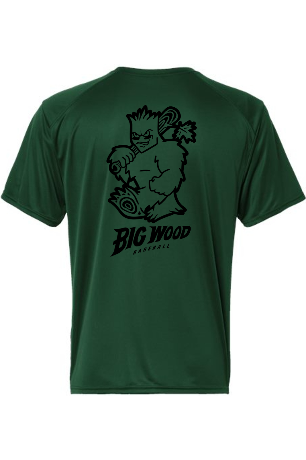 Big Wood Outlined Mascot Performance Tee