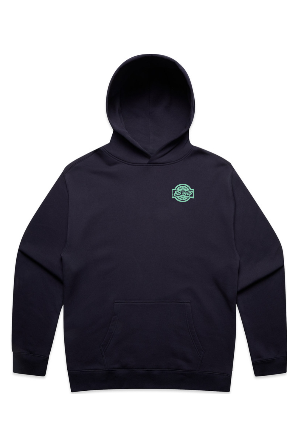 Big Wood Mint Stamp Relaxed Fit Hoodie