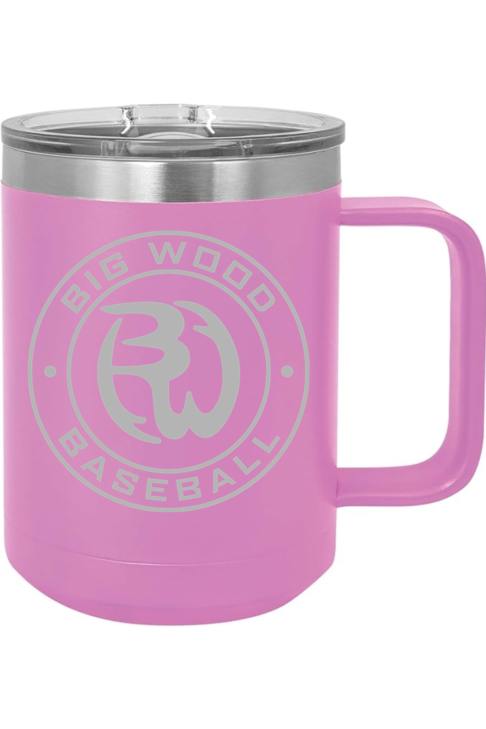 Big Wood Outdoor Stamp Insulated Coffee Mug with Slider Lid