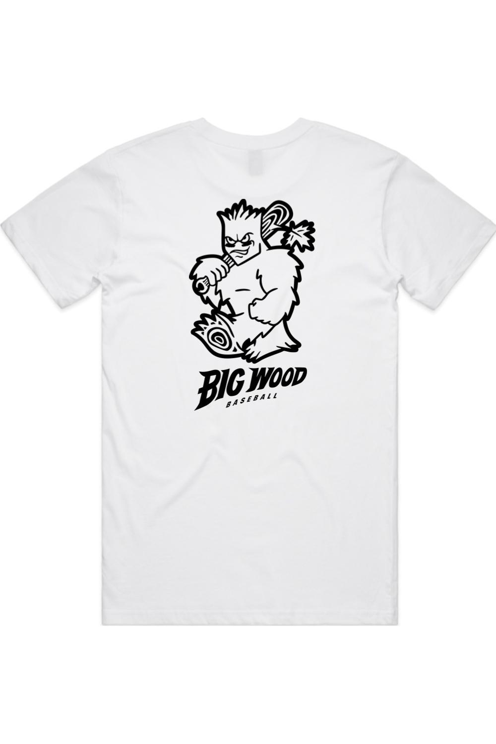 Big Wood Outlined Mascot Tee