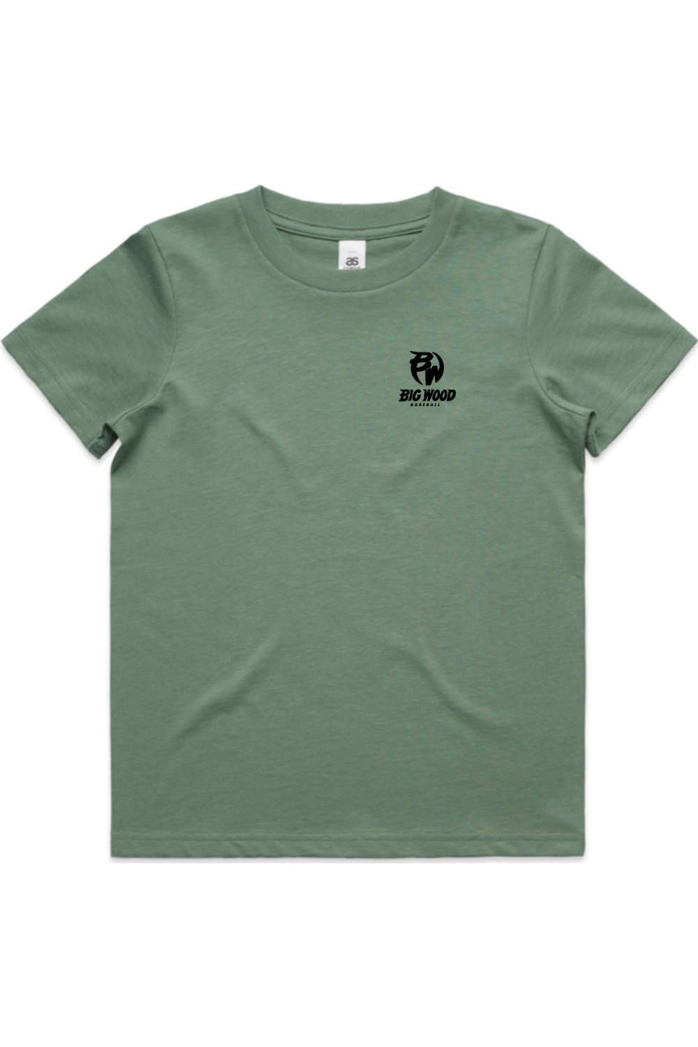 Youth - Big Wood Outlined Mascot Tee