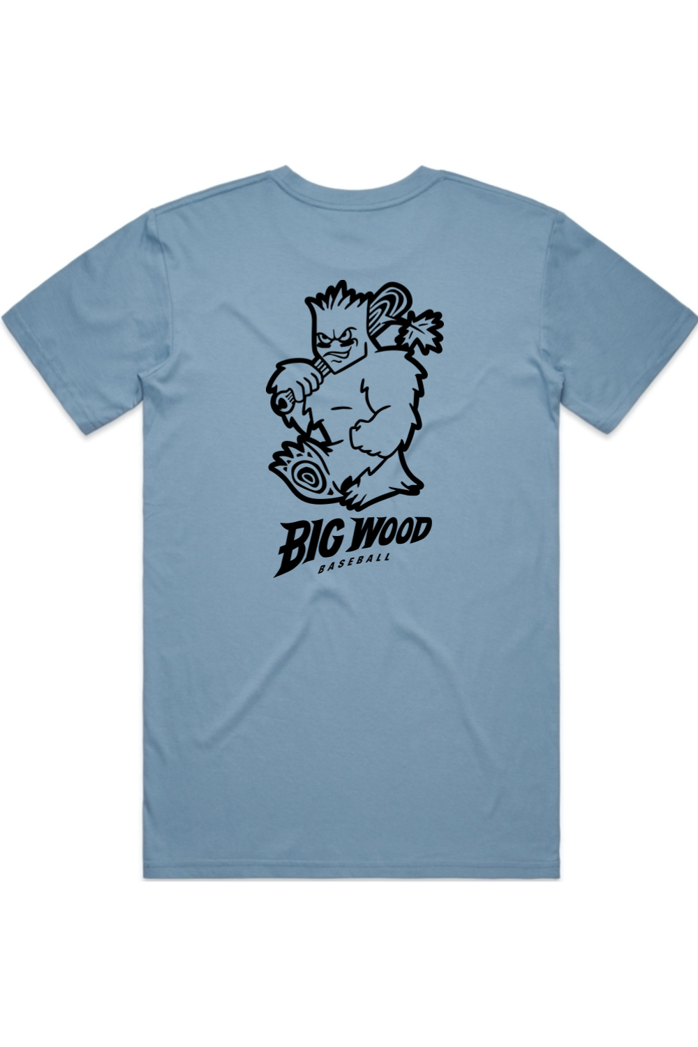 Big Wood Outlined Mascot Tee