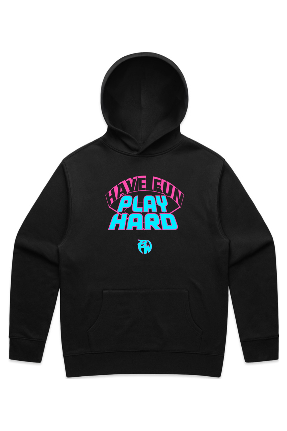 Have Fun Play Hard Relaxed Fit Hoodie