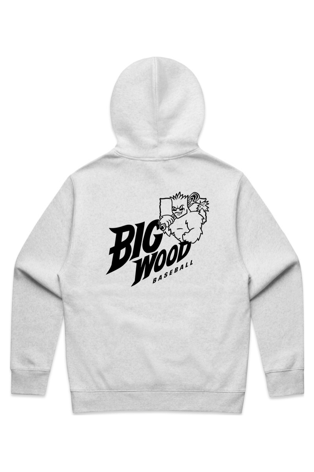 Big Wood Home Plate Mascot Relaxed Fit Hoodie