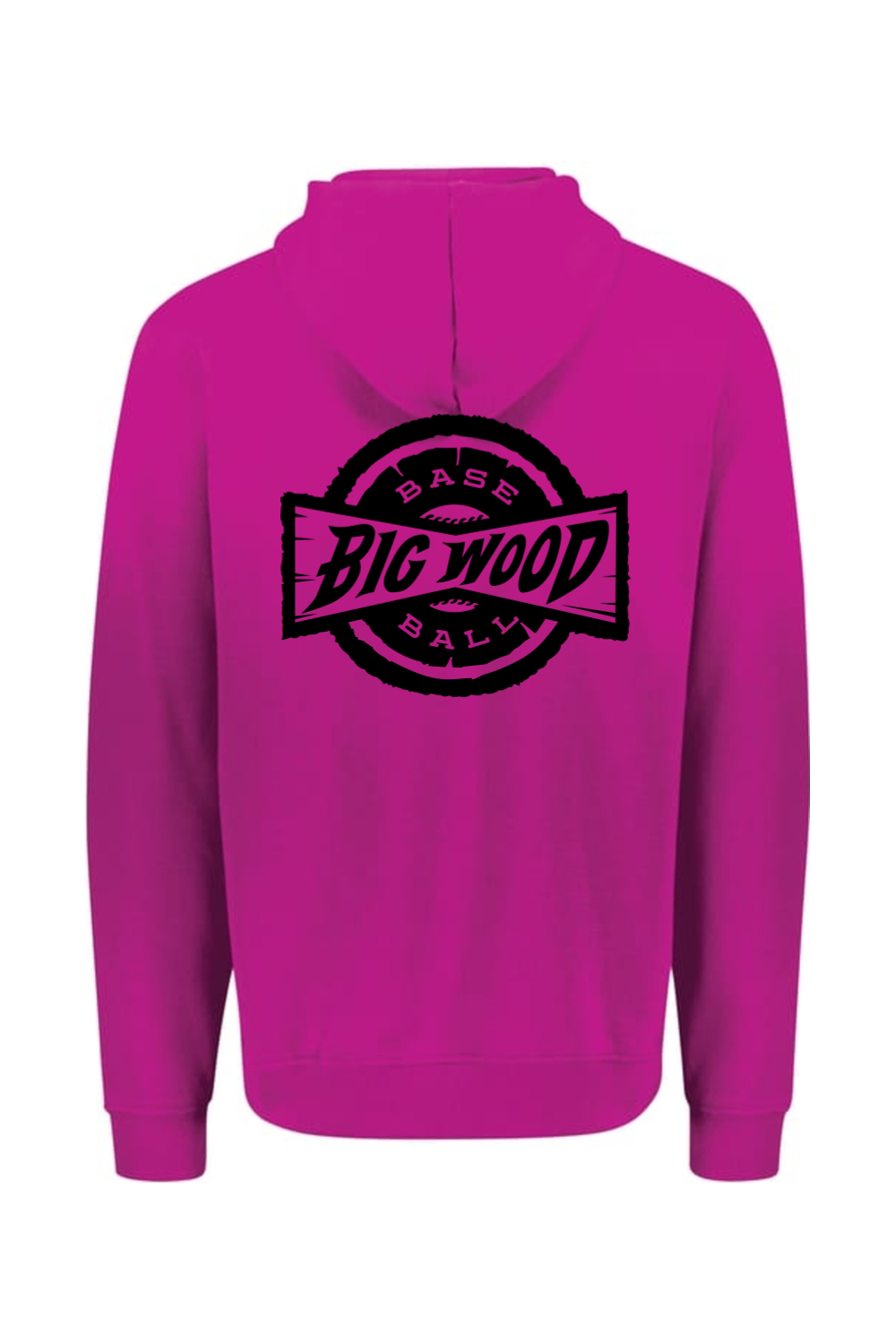 Big Wood Black Stamp Athletic Fit Hoodie