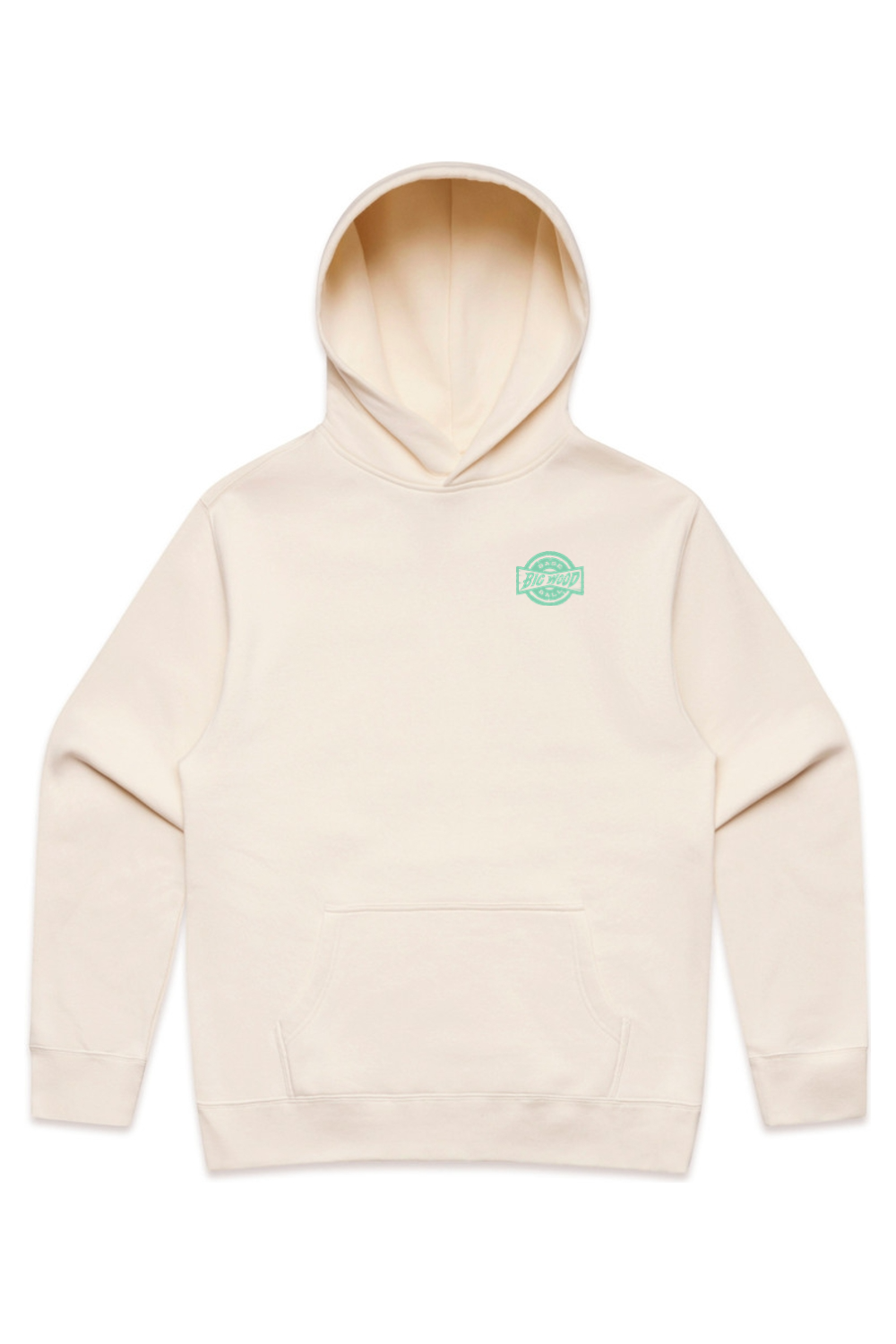 Big Wood Mint Stamp Relaxed Fit Hoodie