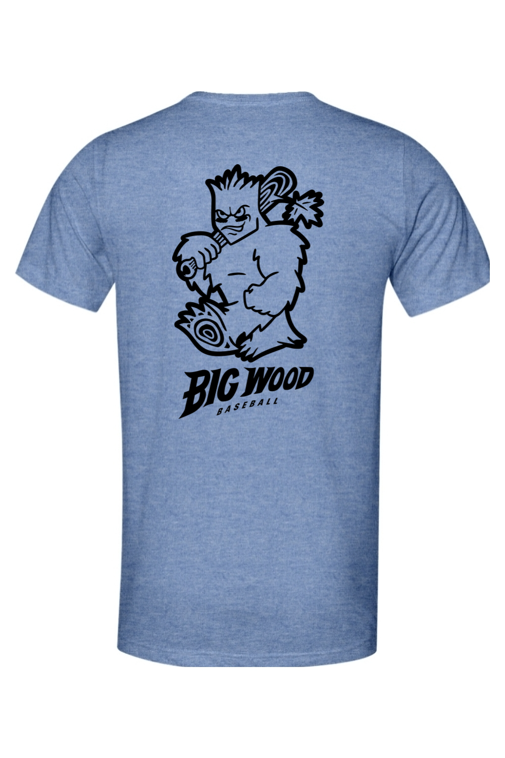 Big Wood Outlined Mascot Lightweight Tee