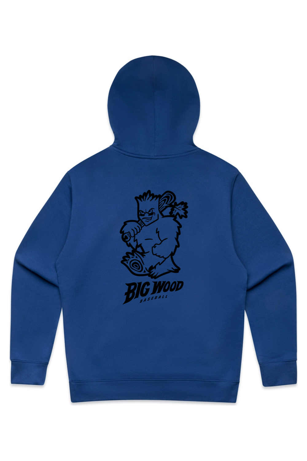 Big Wood Outlined Mascot Relaxed Fit Hoodie