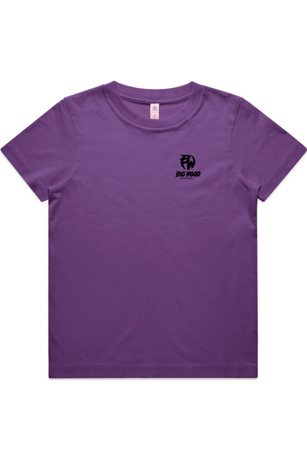 Youth - Big Wood Outlined Mascot Tee