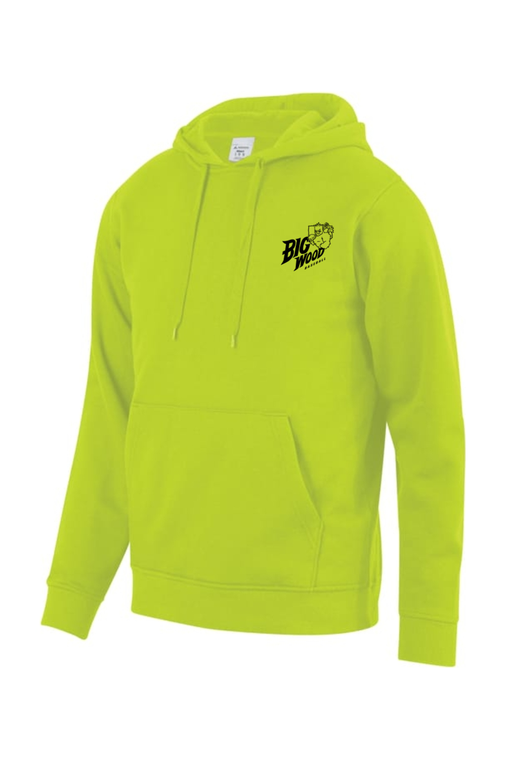 Big Wood Home Plate Mascot Athletic Fit Hoodie