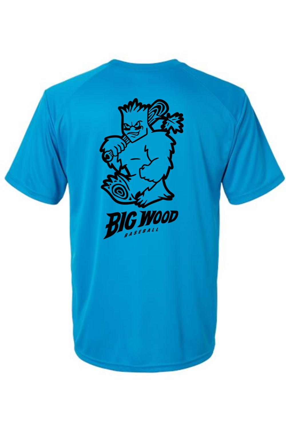 Big Wood Outlined Mascot Performance Tee