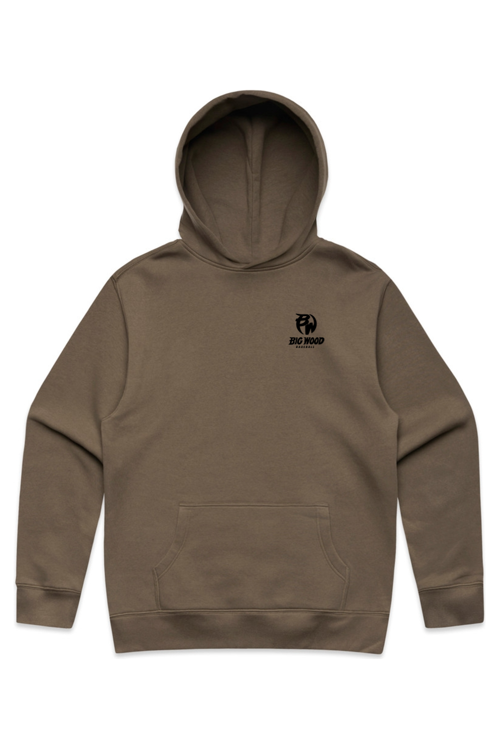 Big Wood Outlined Mascot Relaxed Fit Hoodie