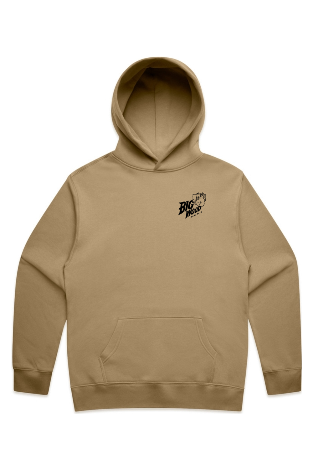 Big Wood Home Plate Mascot Relaxed Fit Hoodie