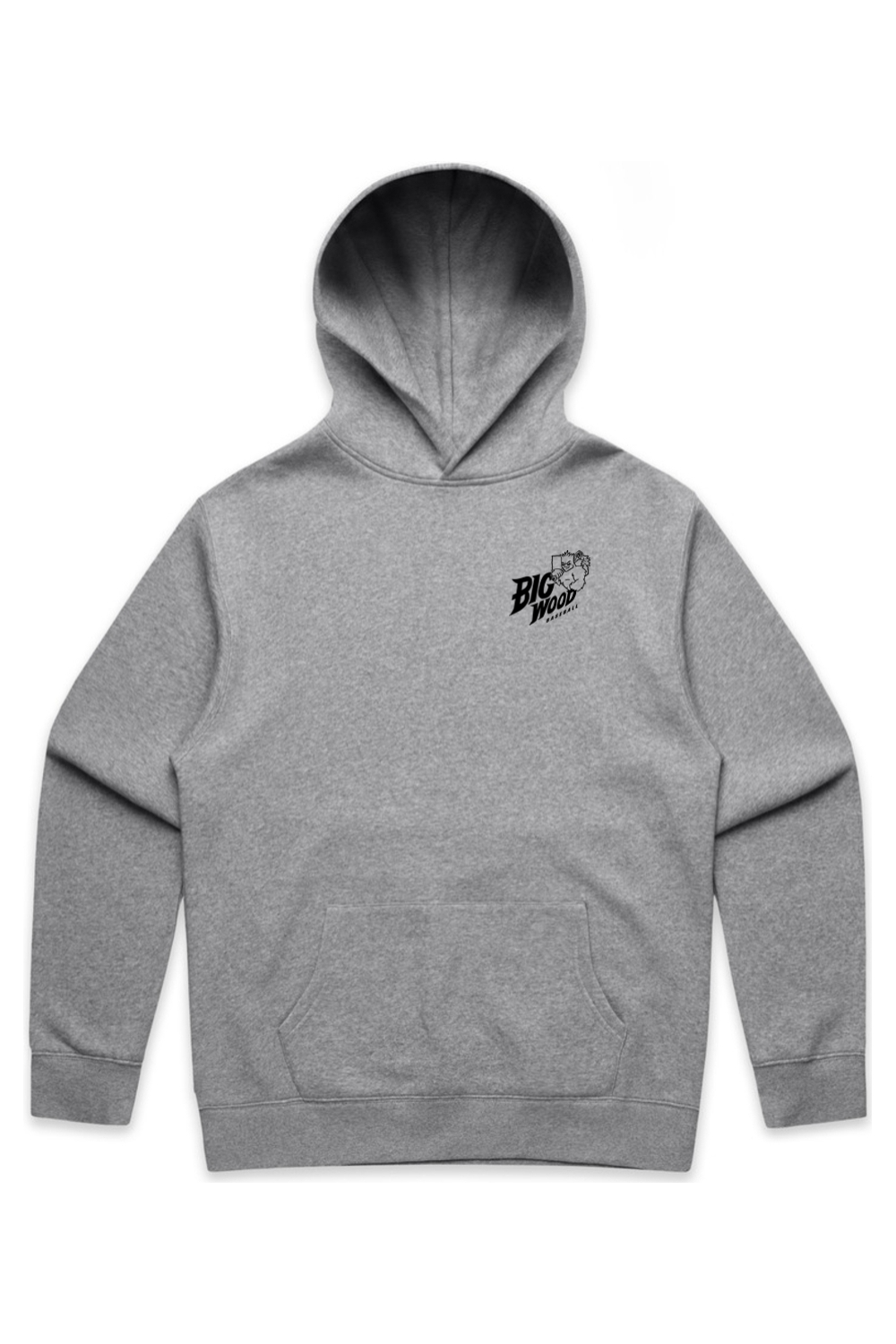Big Wood Home Plate Mascot Relaxed Fit Hoodie