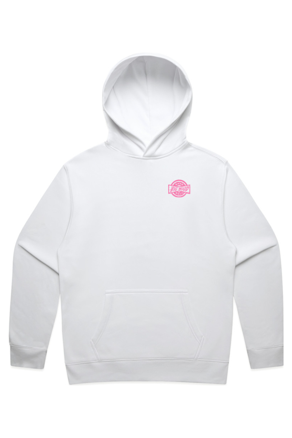 Big Wood Pink Stamp Relaxed Fit Hoodie