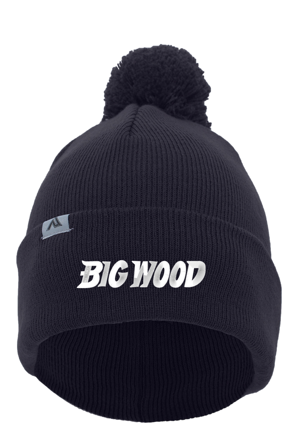 Big Wood Fold-Over Pom-Pom Beanie