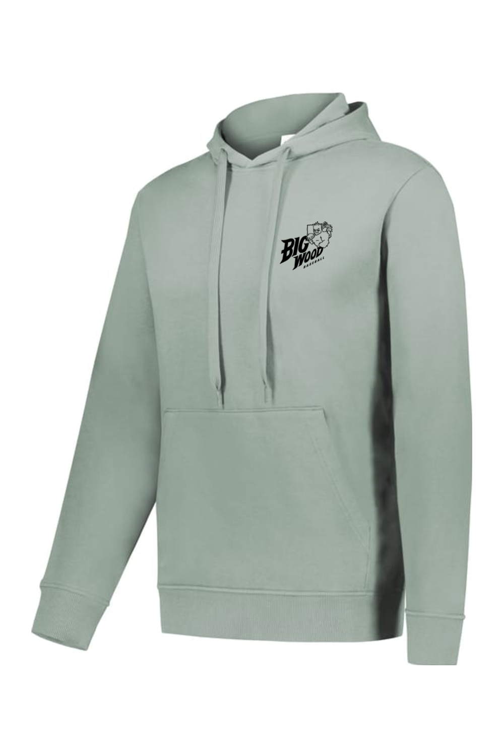 Big Wood Home Plate Mascot Athletic Fit Hoodie