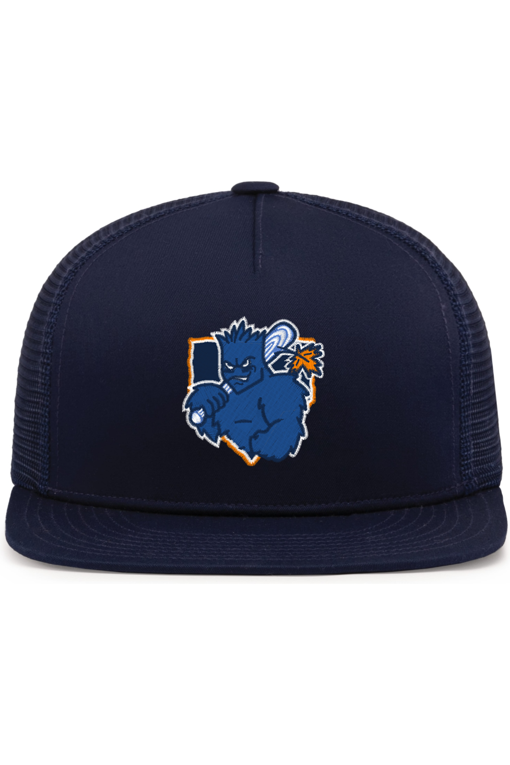 Home Plate Mascot Flat Bill Hat