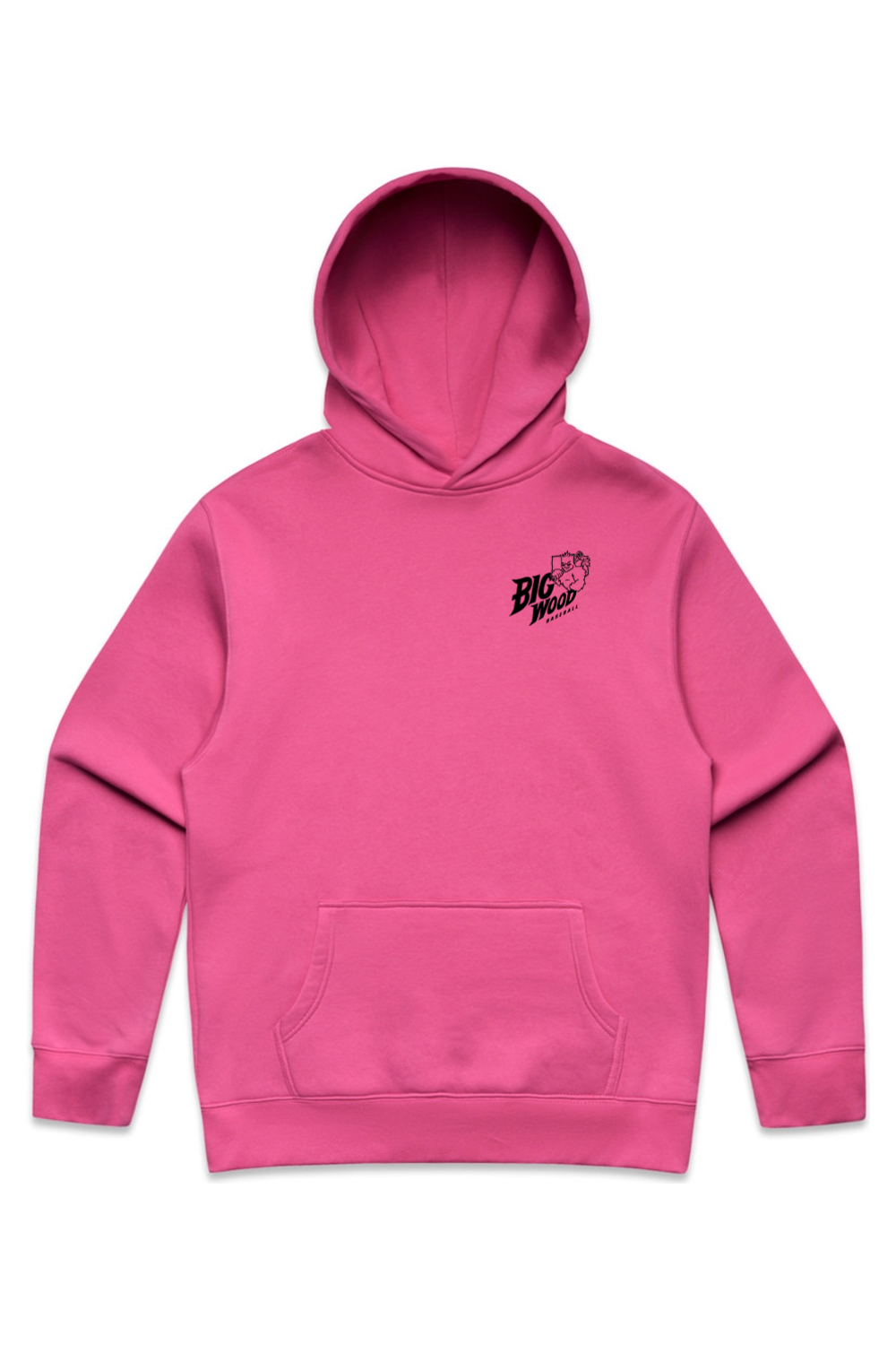 Big Wood Home Plate Mascot Relaxed Fit Hoodie
