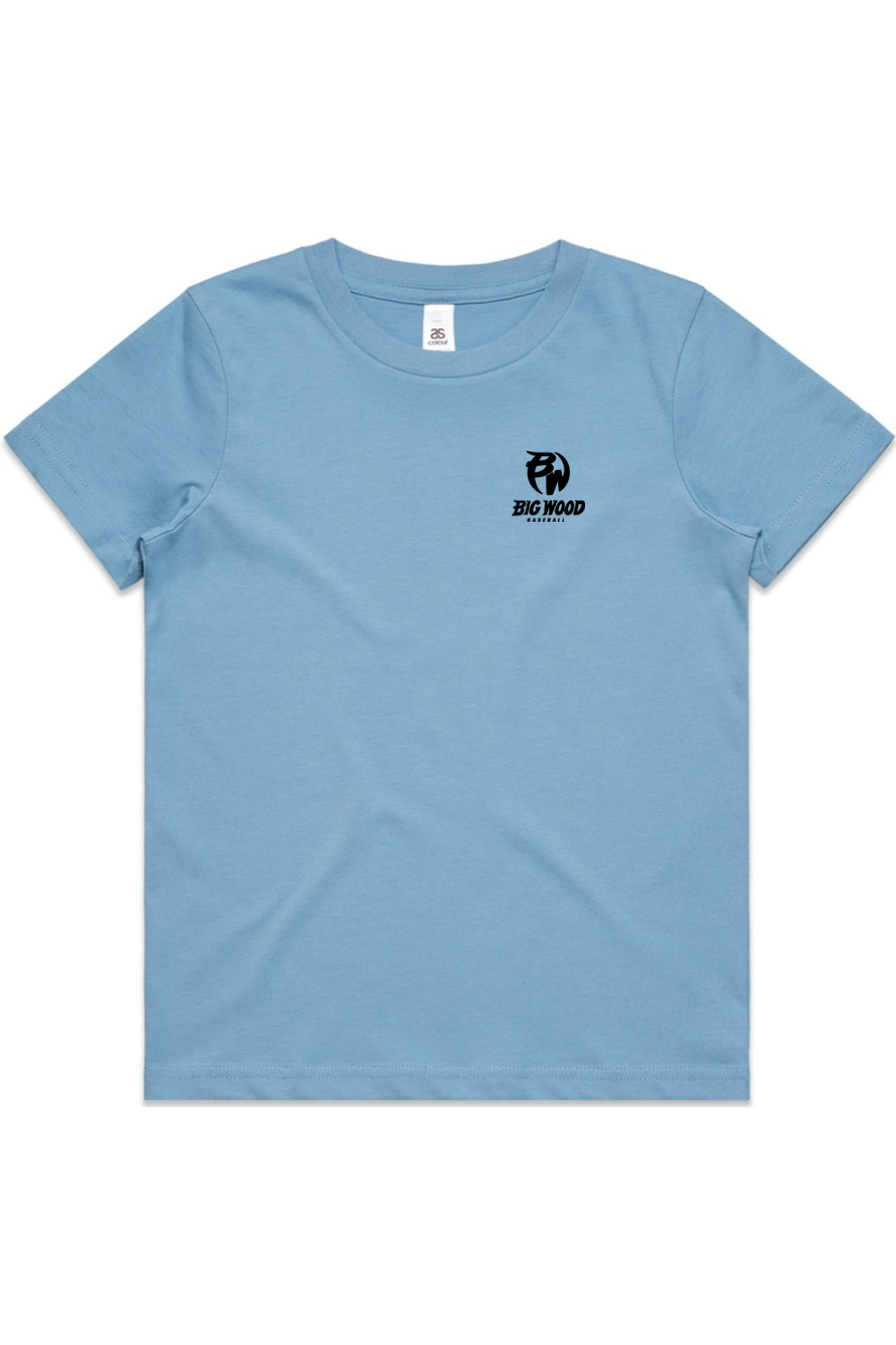 Youth - Big Wood Outlined Mascot Tee