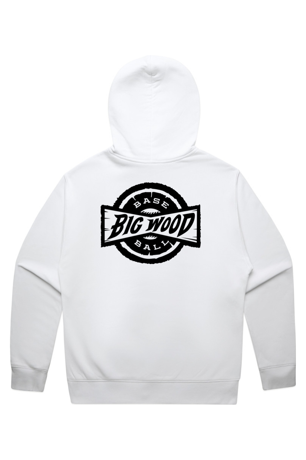Big Wood Black Stamp Relaxed Fit Hoodie