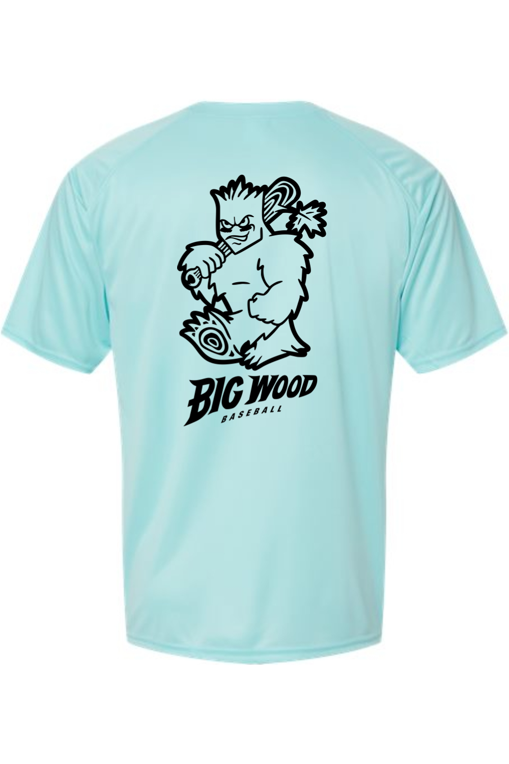 Big Wood Outlined Mascot Performance Tee