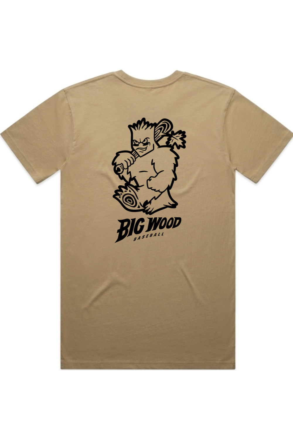 Big Wood Outlined Mascot Tee