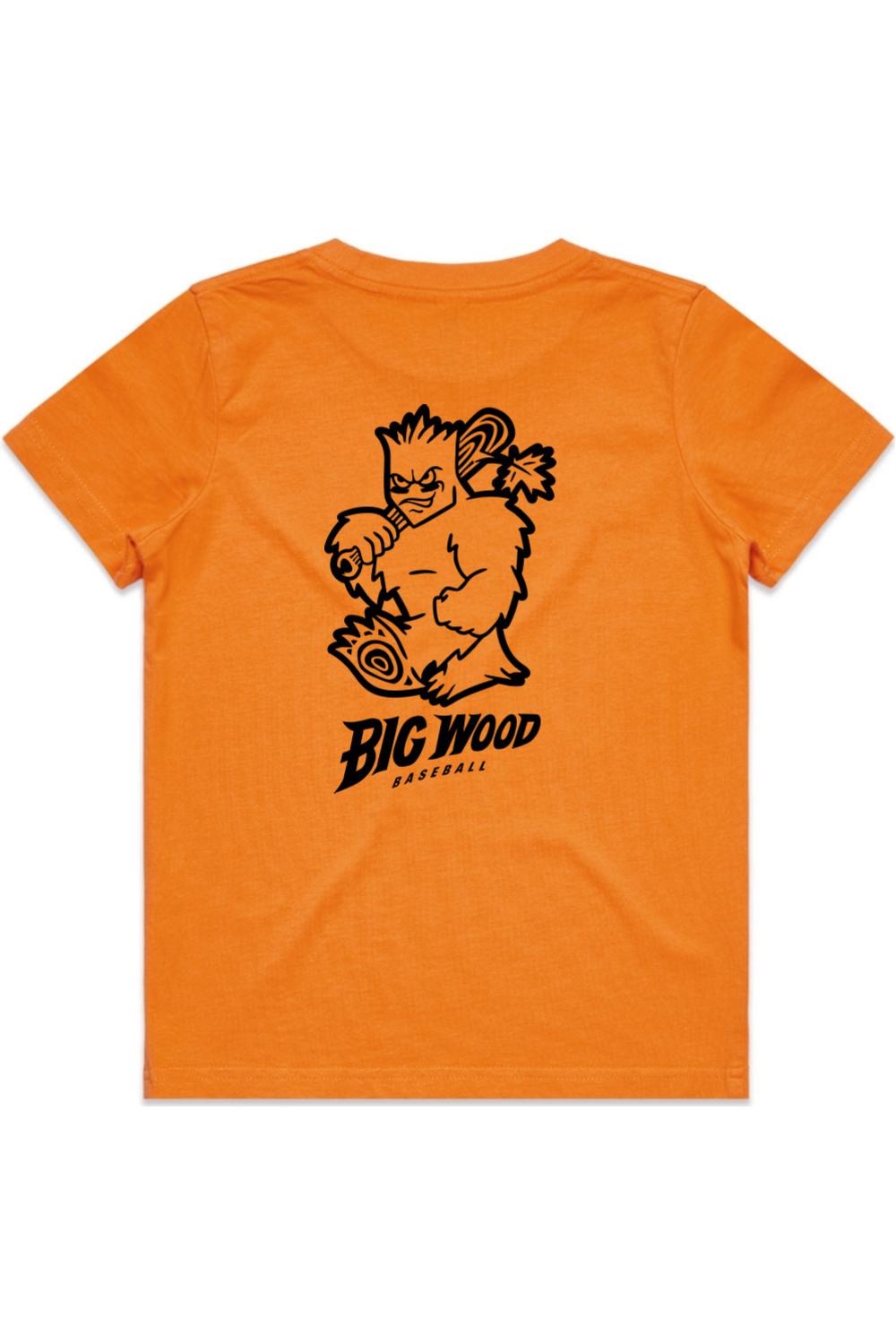 Youth - Big Wood Outlined Mascot Tee