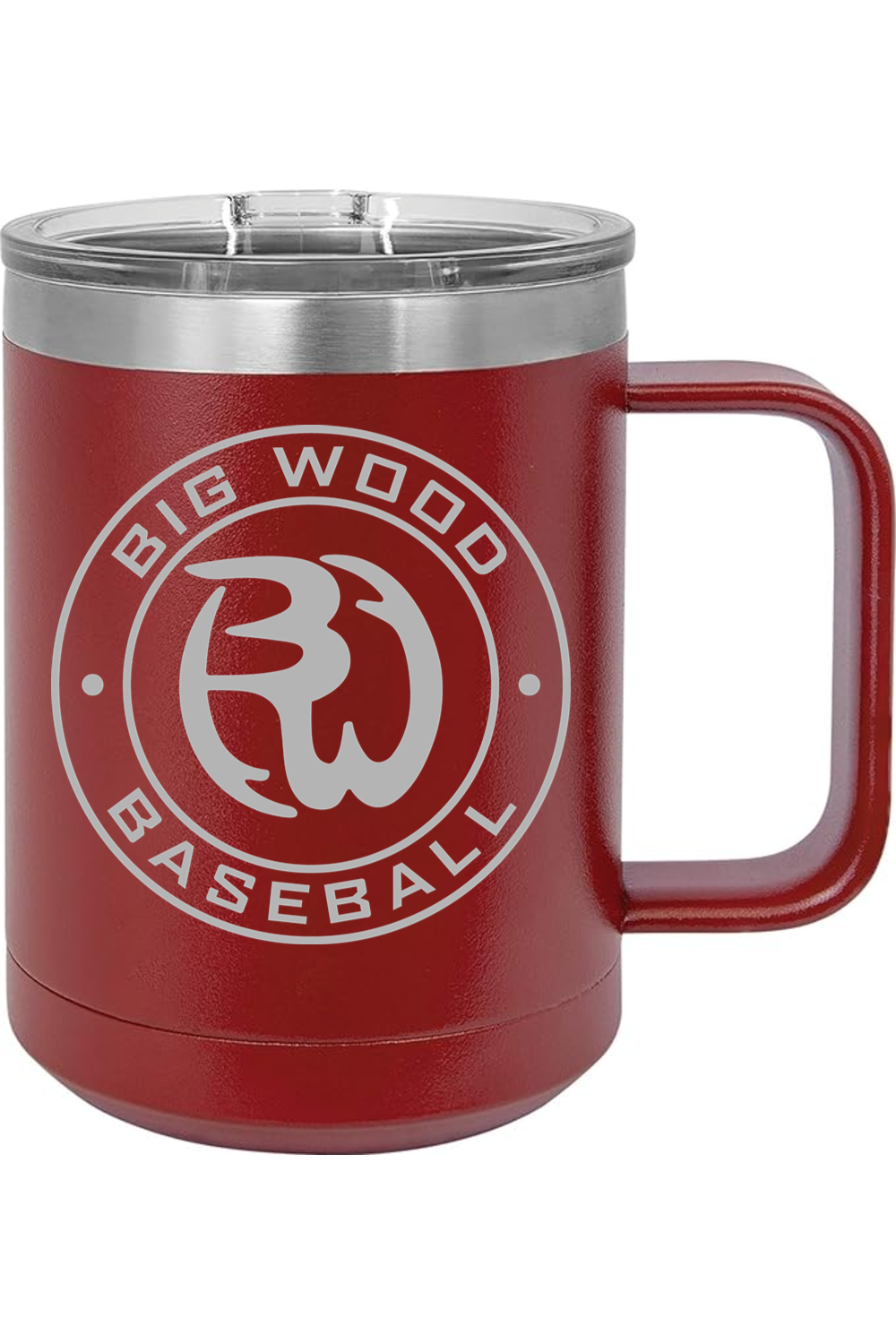 Big Wood Outdoor Stamp Insulated Coffee Mug with Slider Lid