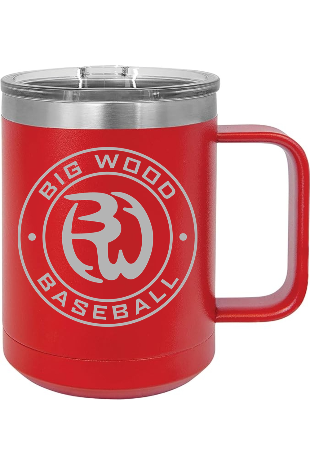 Big Wood Outdoor Stamp Insulated Coffee Mug with Slider Lid