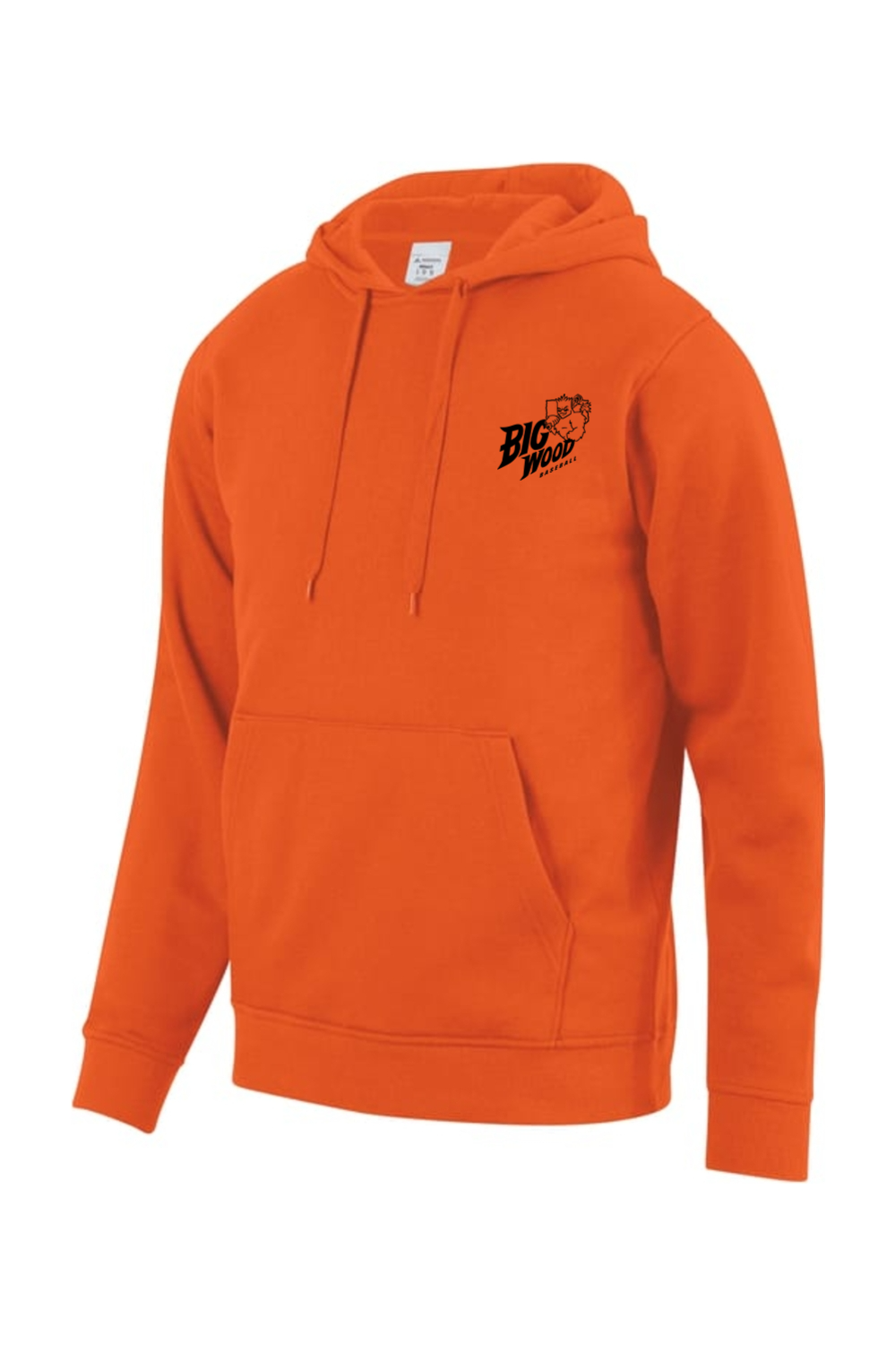 Big Wood Home Plate Mascot Athletic Fit Hoodie