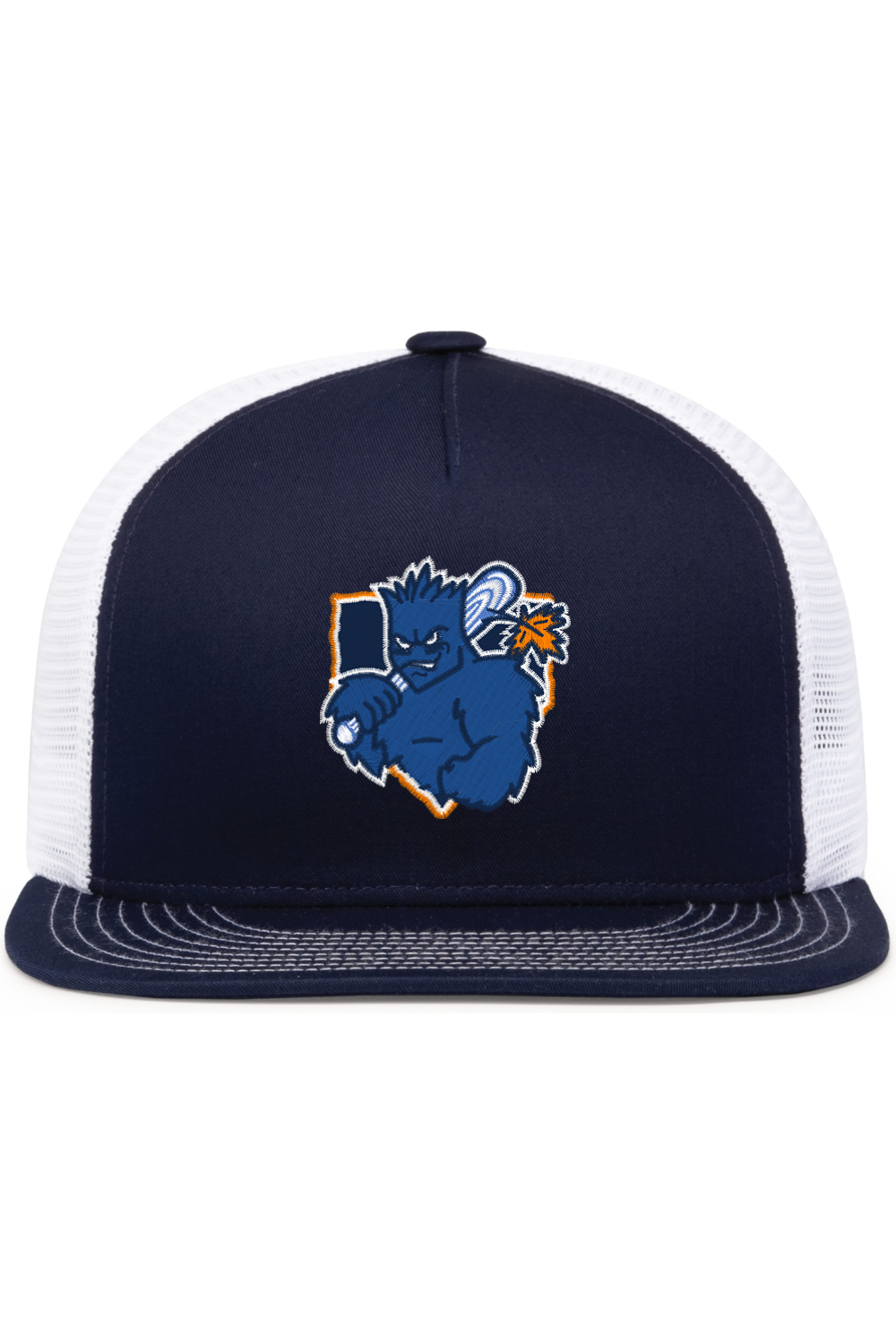 Home Plate Mascot Flat Bill Hat