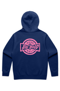 Big Wood Pink Stamp Relaxed Fit Hoodie