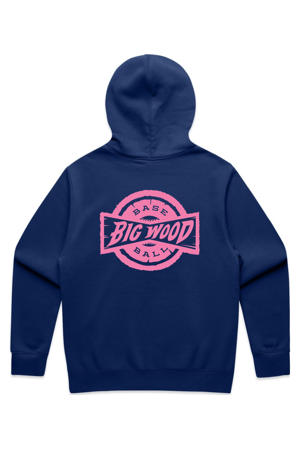 Big Wood Pink Stamp Relaxed Fit Hoodie
