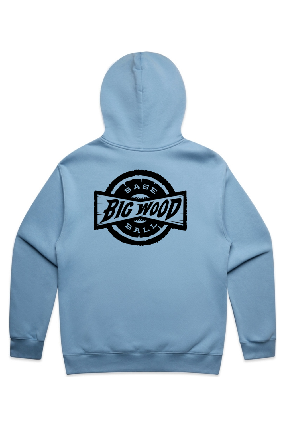 Big Wood Black Stamp Relaxed Fit Hoodie