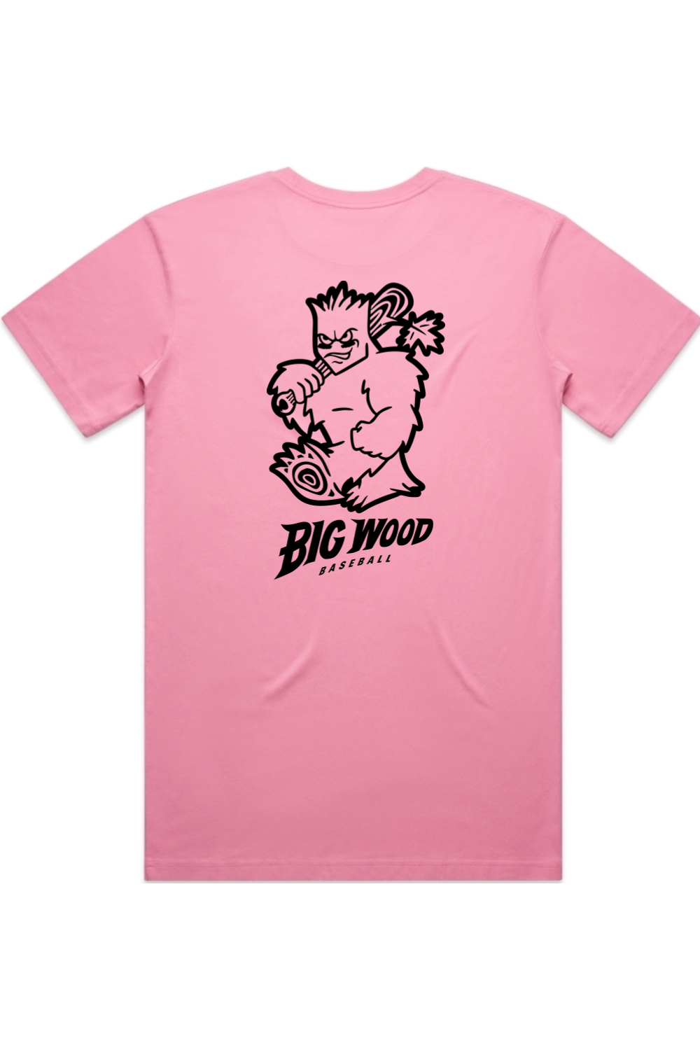 Big Wood Outlined Mascot Tee