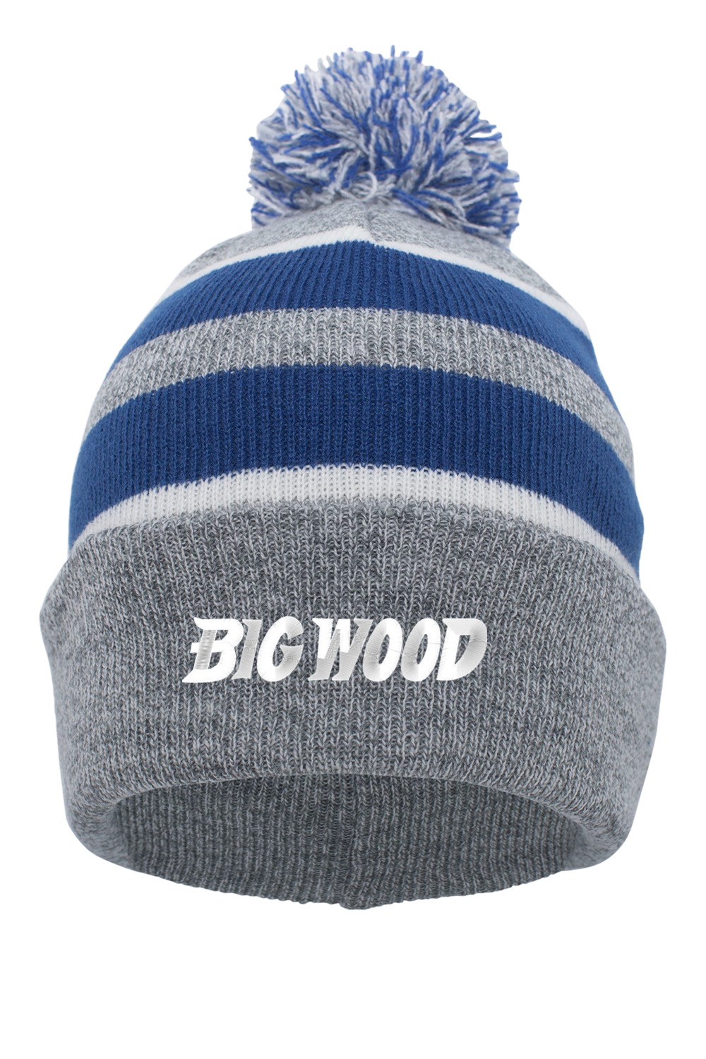 Big Wood Fold-Over Pom-Pom Beanie
